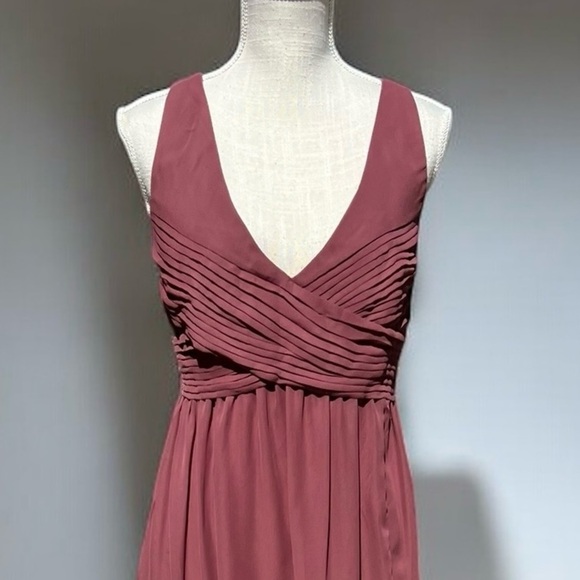 🌻Birdy Grey Laurie Chiffon Dress in Rosewood - Picture 4 of 12